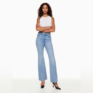 NWT Aritzia Denim Forum The Marlene '60s High Rise Flare Jeans 32L